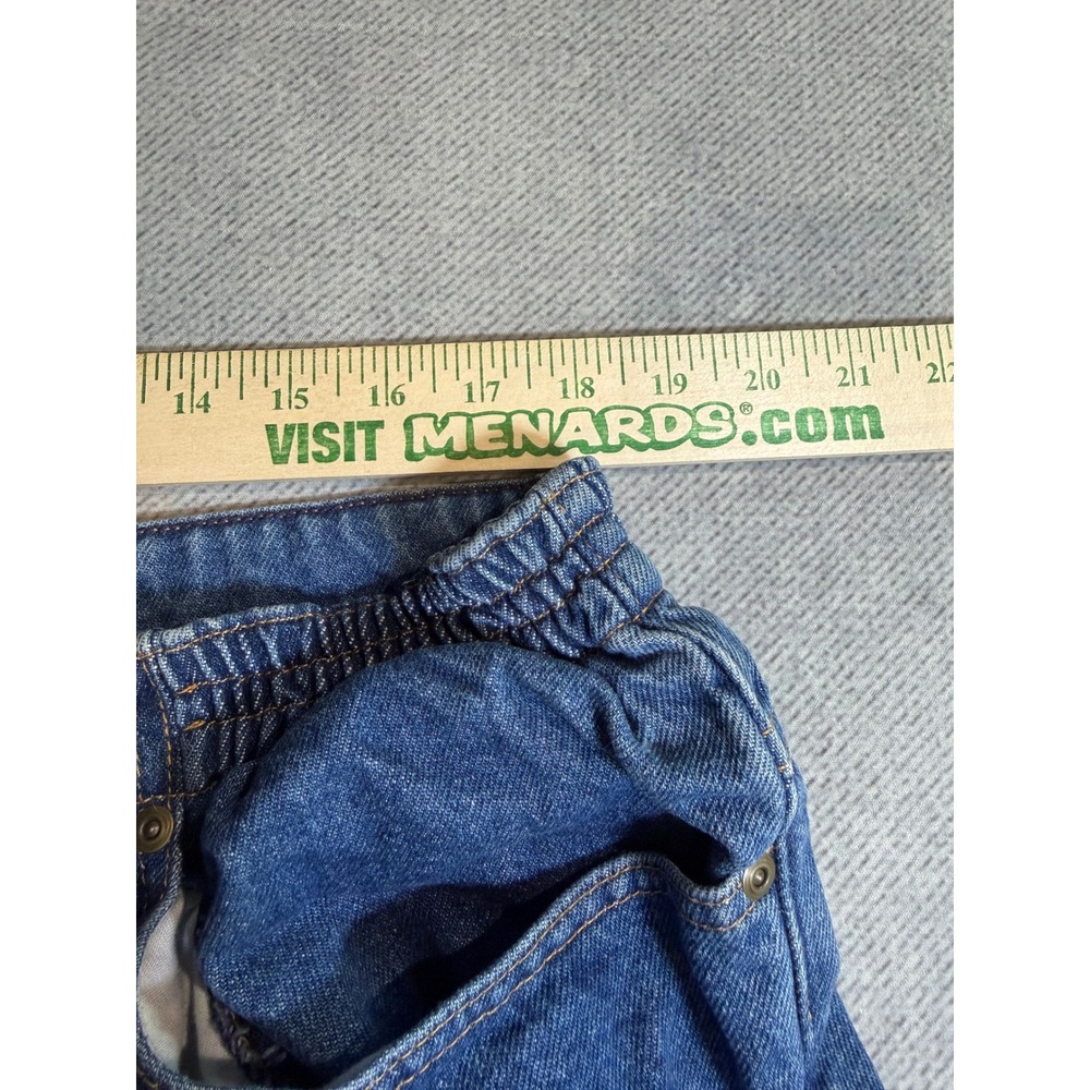 LL Bean Flannel Lined Jeans 20W Reg Original Fit Relaxed Plaid Medium Wash - Picture 6 of 7
